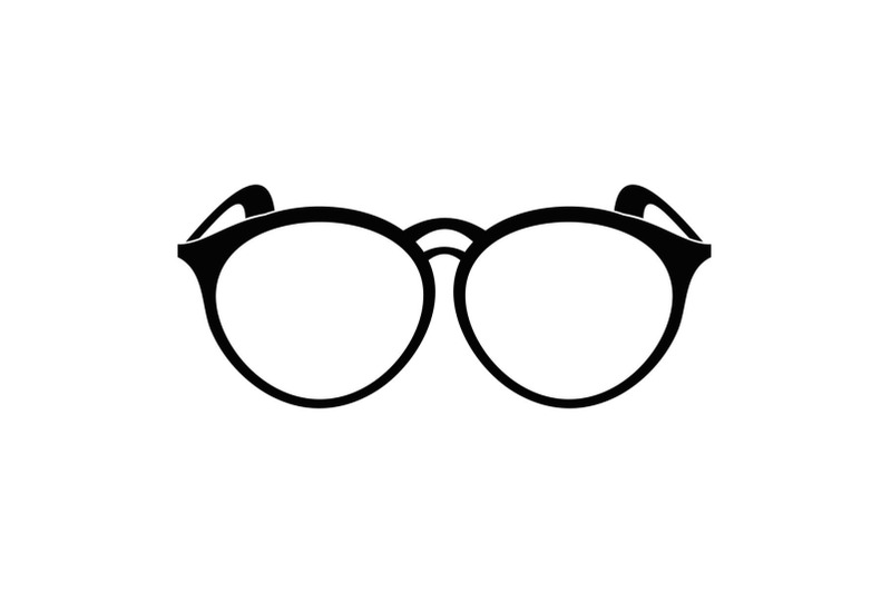 plastic-eyeglasses-icon-simple-style