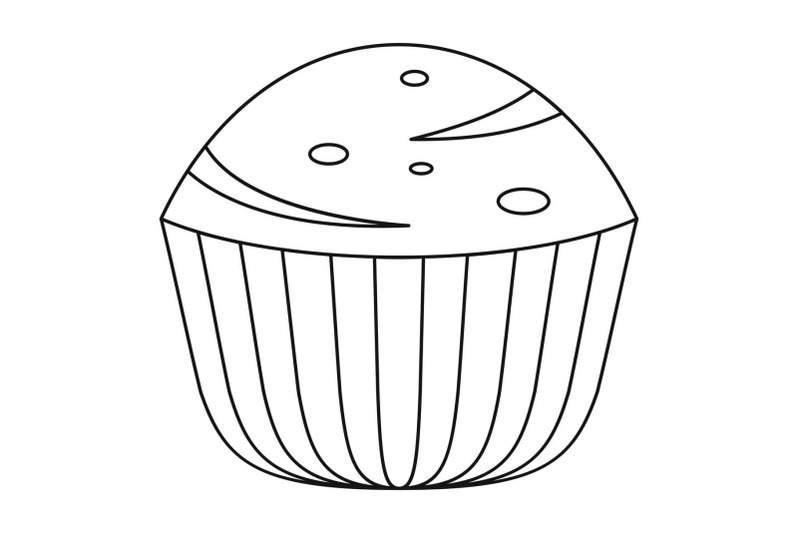 muffin-icon-outline-style