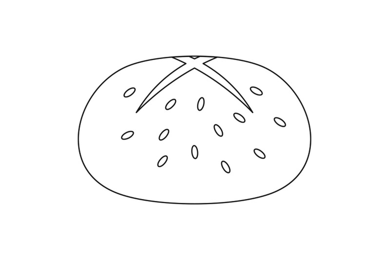 bread-icon-outline-style