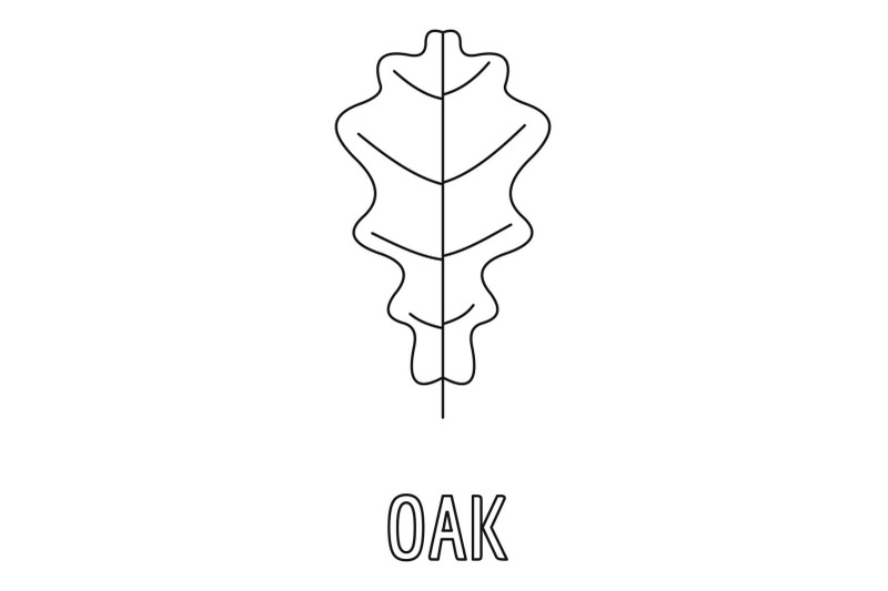 oak-leaf-icon-outline-style