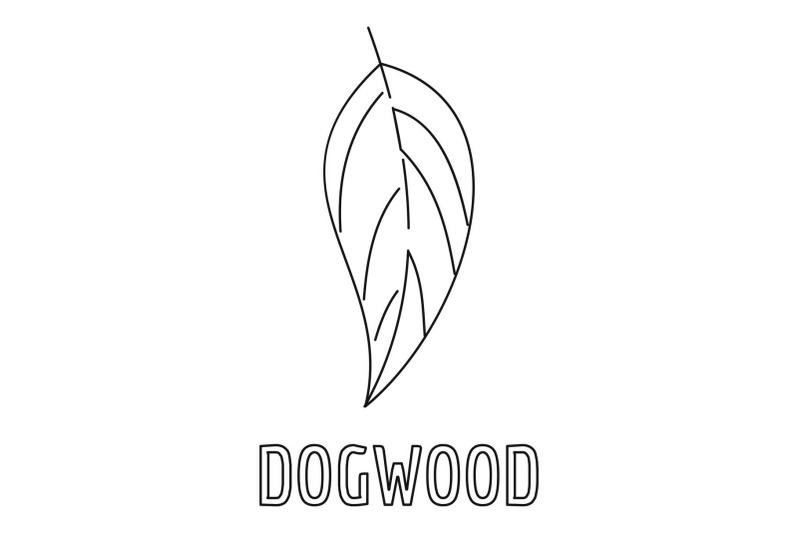 dogwood-leaf-icon-outline-style