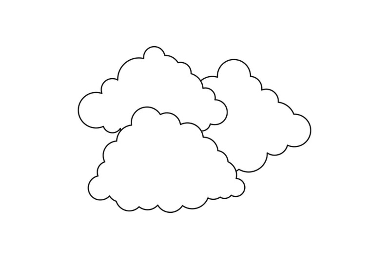 cloudy-weather-icon-outline-style