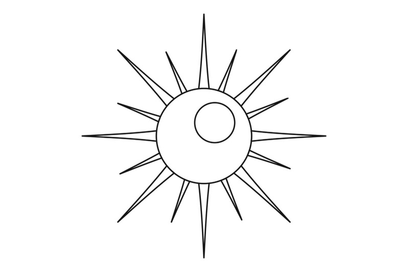 sun-icon-outline-style