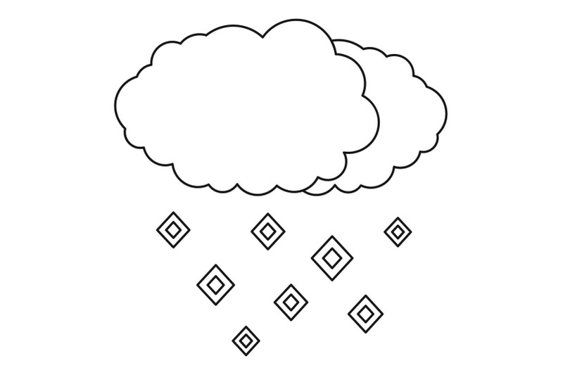 hail-icon-outline-style