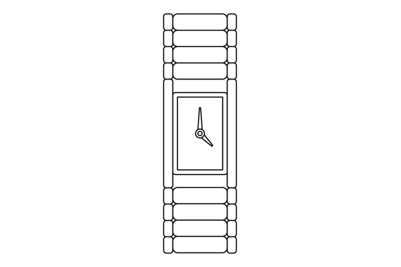 small-watch-icon-outline-style