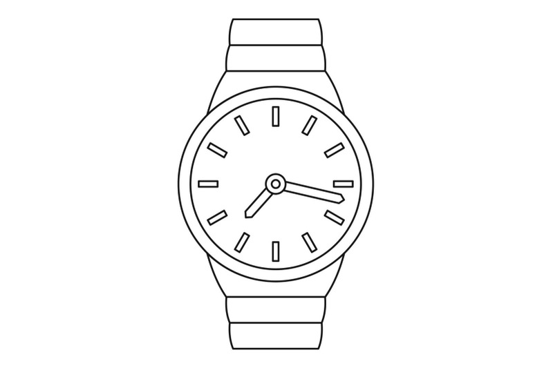 wrist-watch-icon-outline-style