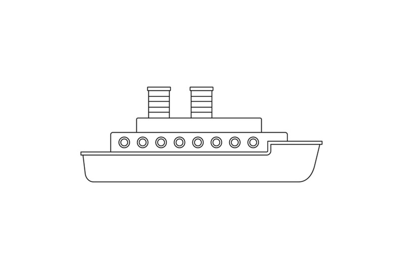 boat-icon-outline-style