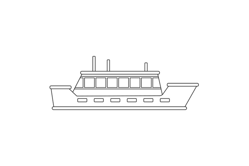 tanker-icon-outline-style