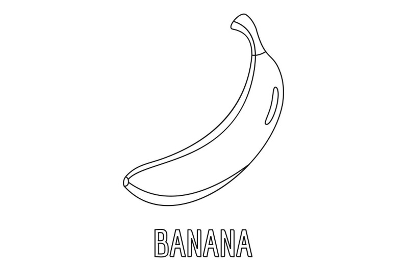 banana-icon-outline-style