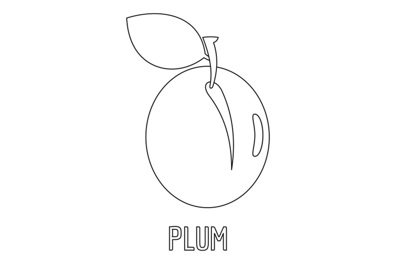 plum-icon-outline-style