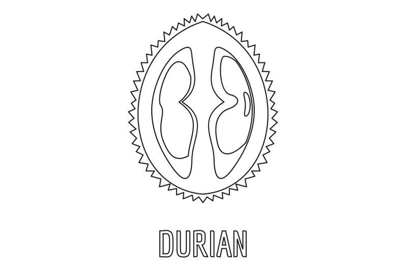 durian-icon-outline-style