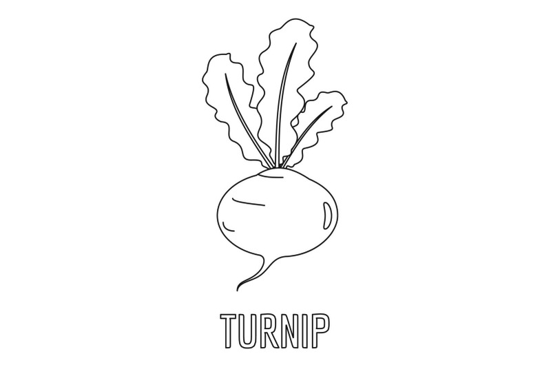 turnip-icon-outline-style