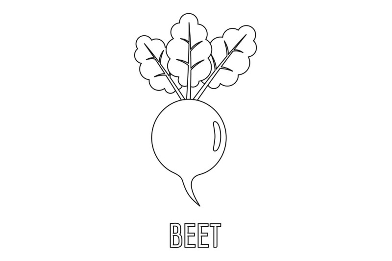 beet-icon-outline-style