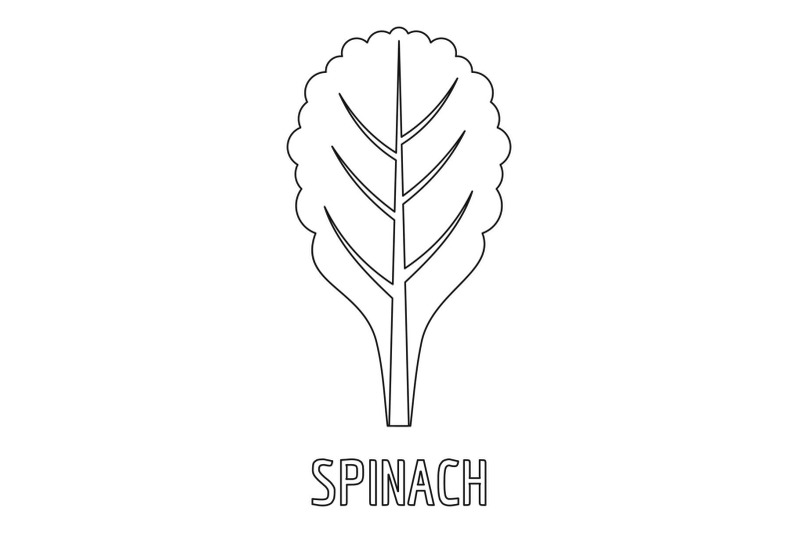 spinach-icon-outline-style