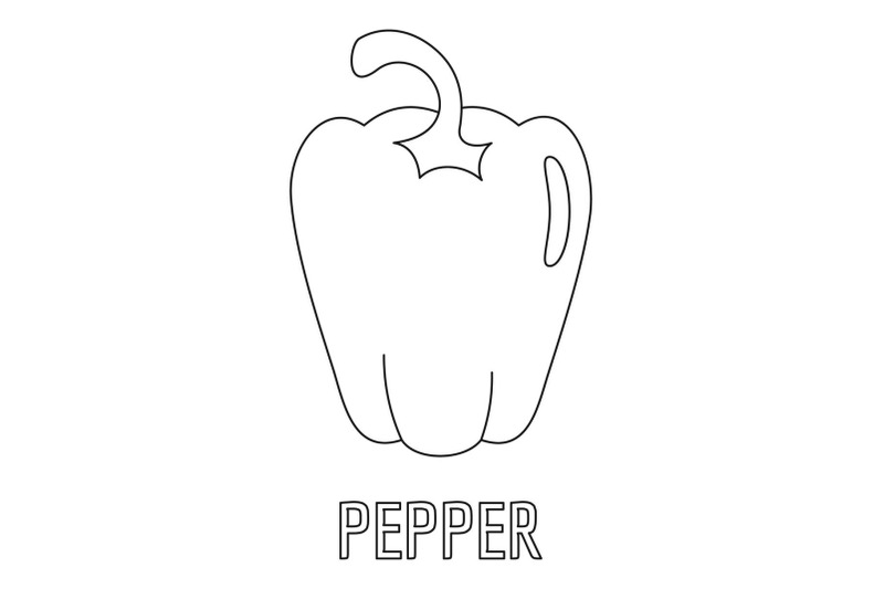 pepper-icon-outline-style