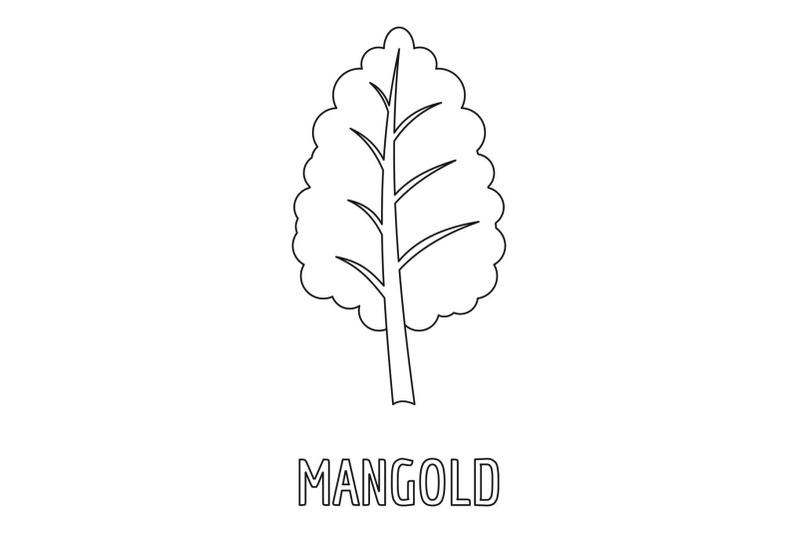 mangold-icon-outline-style