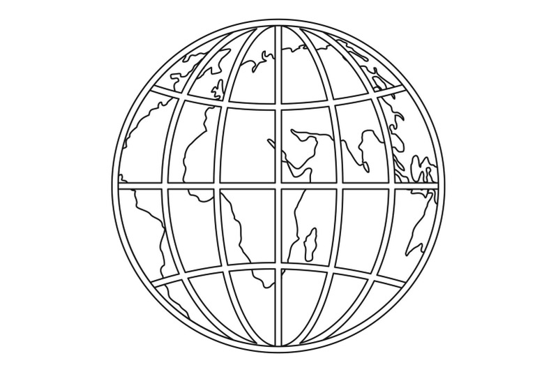 planet-earth-icon-outline-style