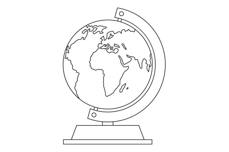 globe-icon-outline-style