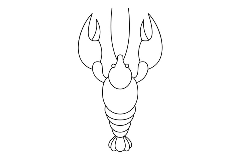 lobster-icon-outline-style