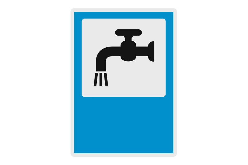 open-water-tap-icon-flat-style