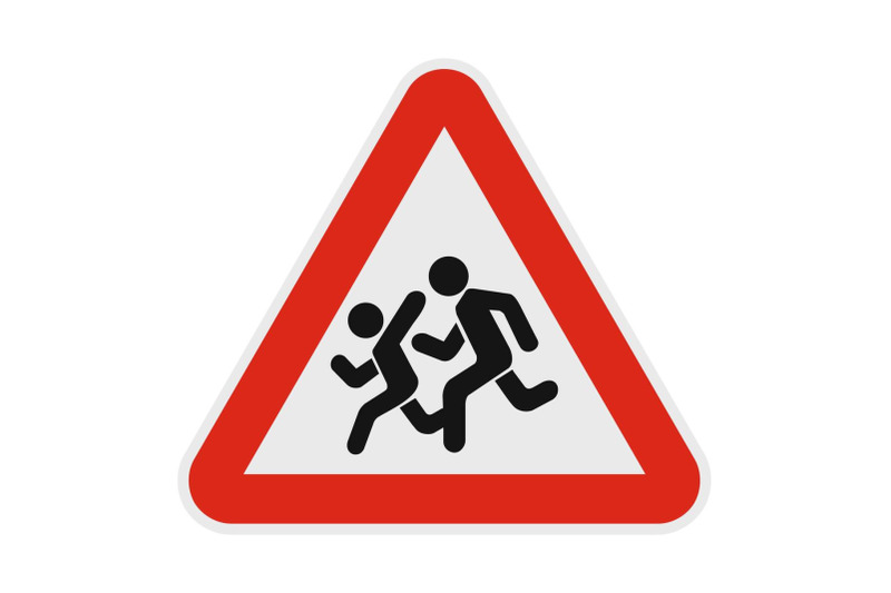 children-crossing-the-road-icon-flat-style