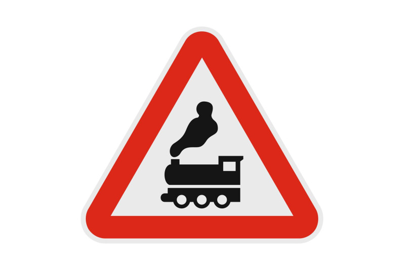 railway-crossing-without-barrier-icon-flat-style