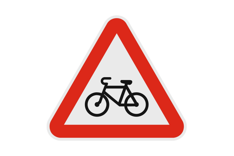 bicyclist-icon-flat-style