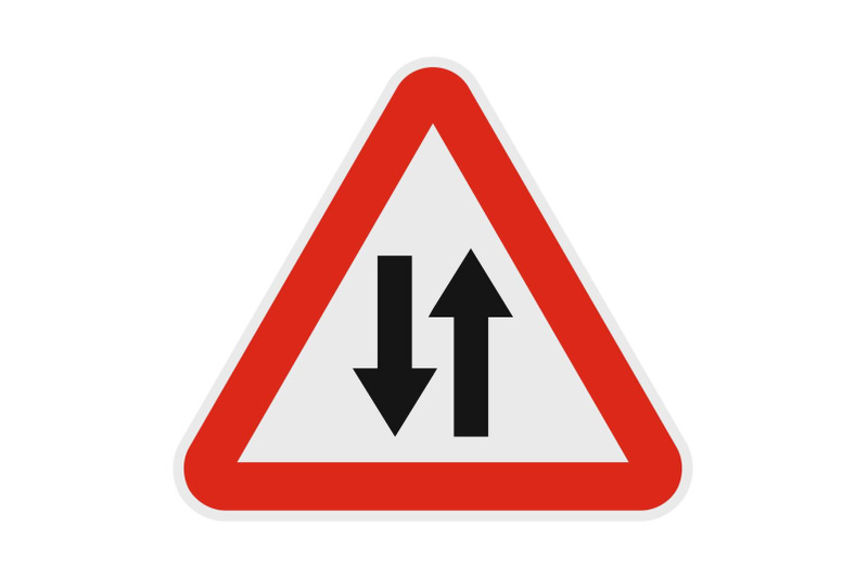 double-sided-traffic-icon-flat-style