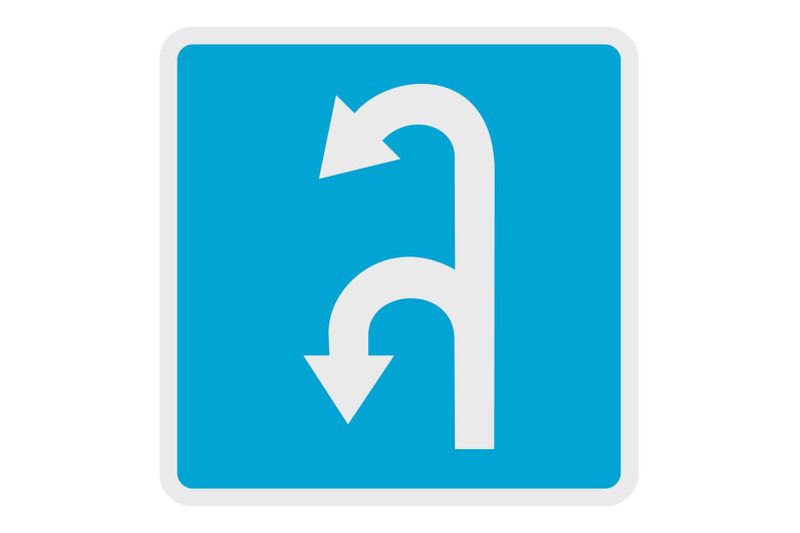 left-turn-arrow-icon-flat-style