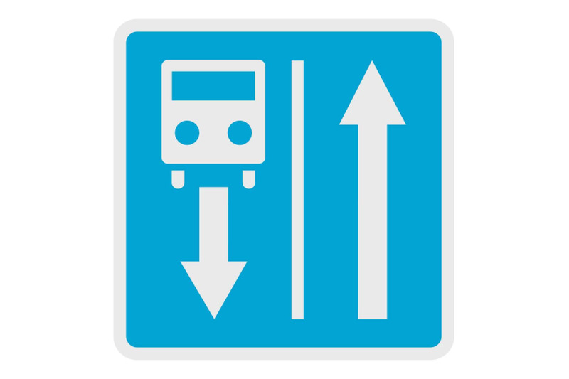 road-for-route-transport-icon-flat-style