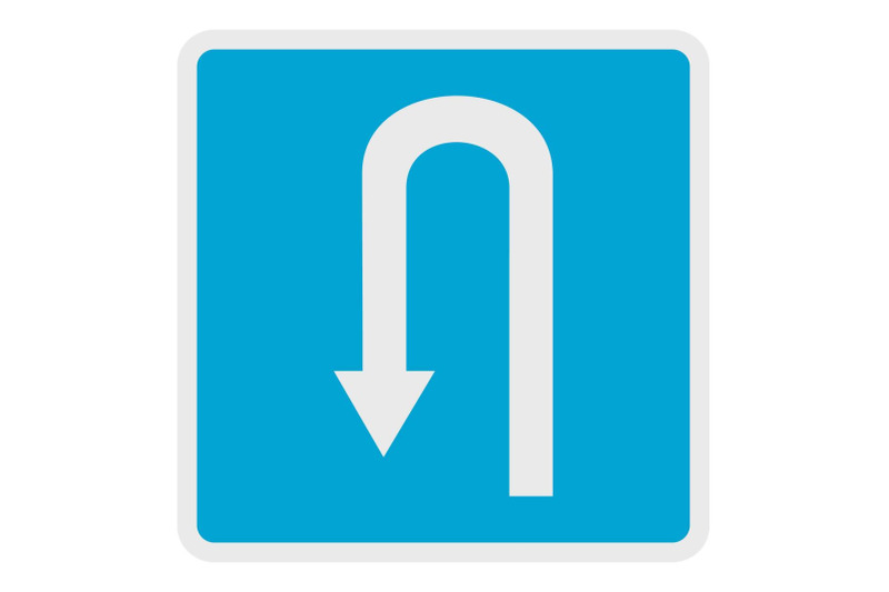 place-for-reversal-icon-flat-style