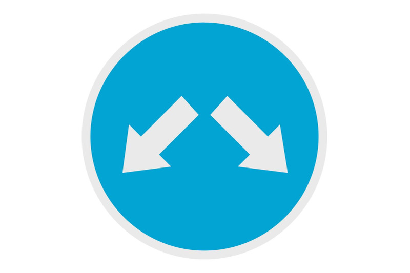 moving-in-arrow-icon-flat-style