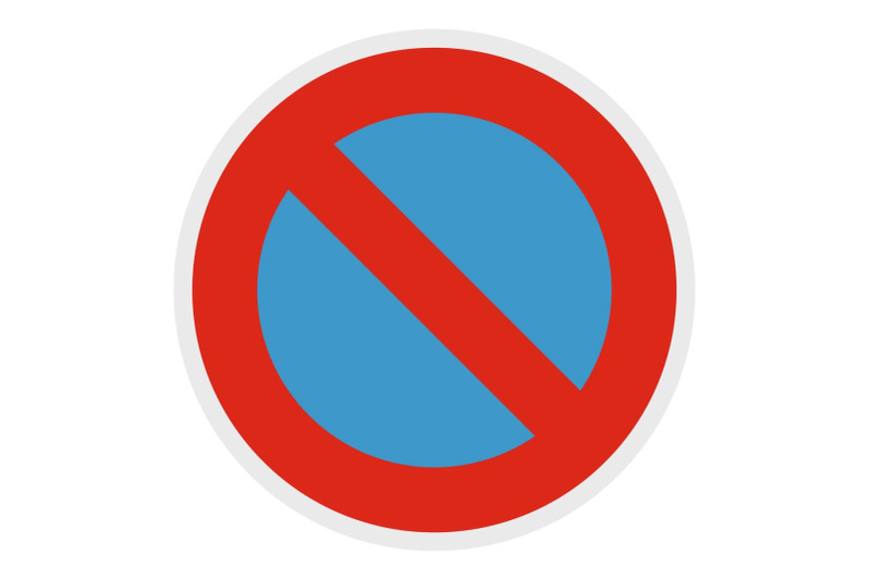 not-parking-icon-flat-style