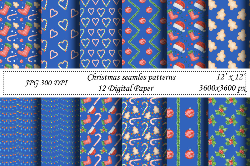 christmas-seamless-pattern-blue-digital-paper-santa-new-year