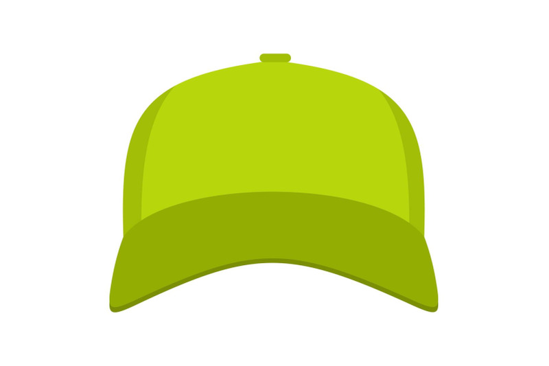 baseball-cap-in-front-icon-flat-style