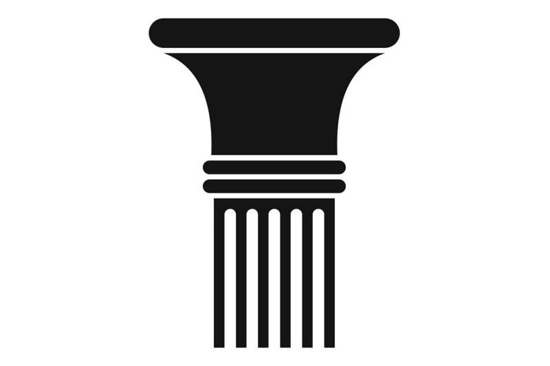 fluted-column-icon-simple-style