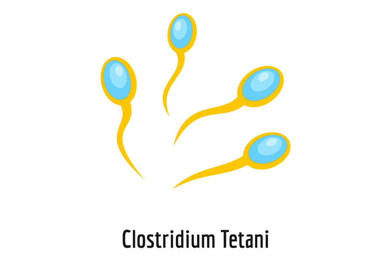 clostridium-tetani-icon-cartoon-style