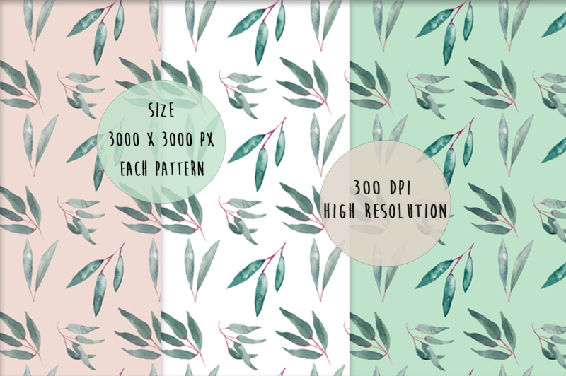 watercolor-seamless-pattern-leaves-clip-art