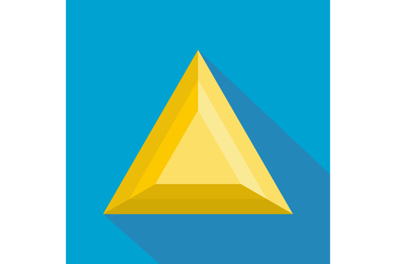 triangular-adamant-icon-flat-style