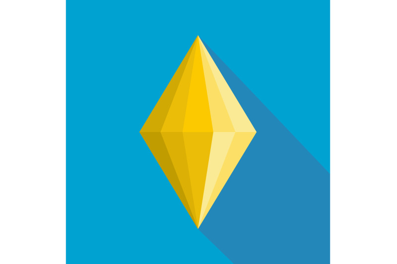 faceted-gem-icon-flat-style