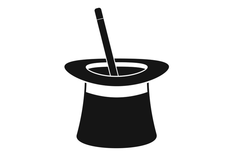 wand-in-hat-icon-simple-style