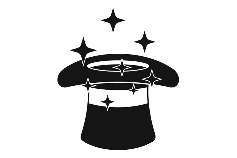 hat-with-a-star-icon-simple-style