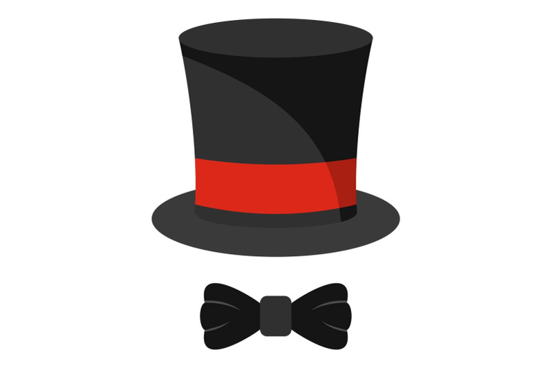 hat-with-butterfly-icon-cartoon-style