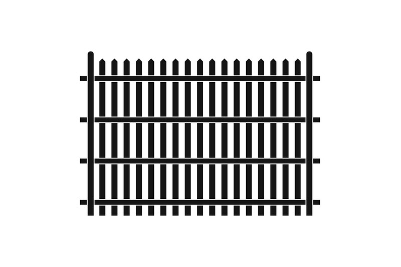 country-fence-icon-simple-style