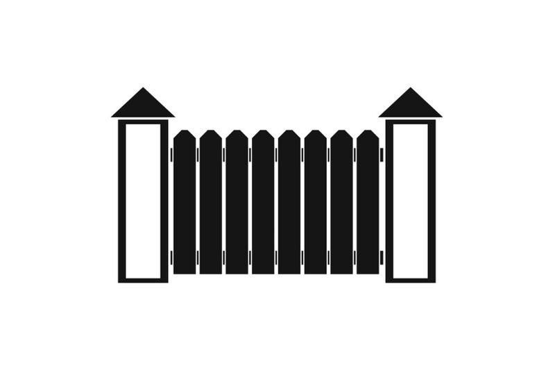 fence-with-turret-icon-simple-style