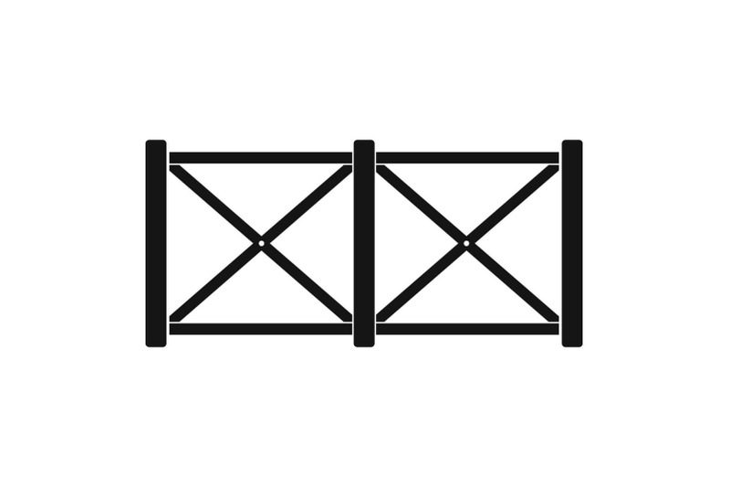 fence-in-town-icon-simple-style