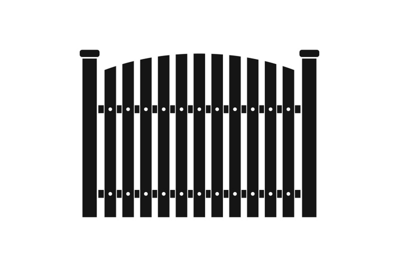 wooden-fence-icon-simple-style