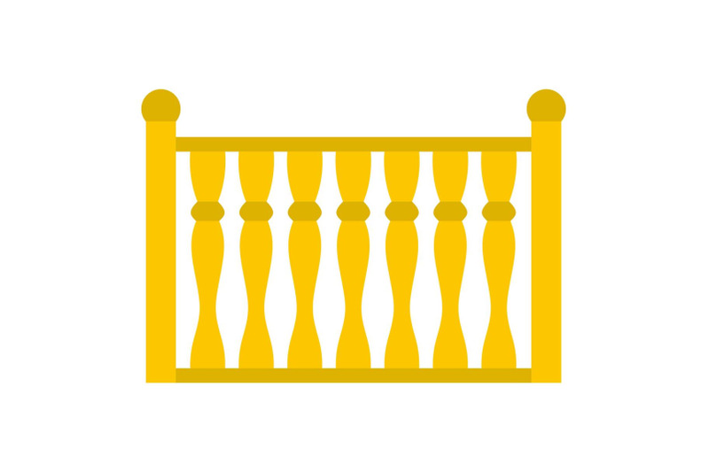 fence-with-column-icon-flat-style