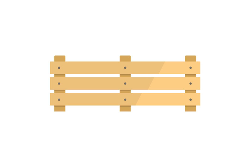 wide-fence-icon-flat-style