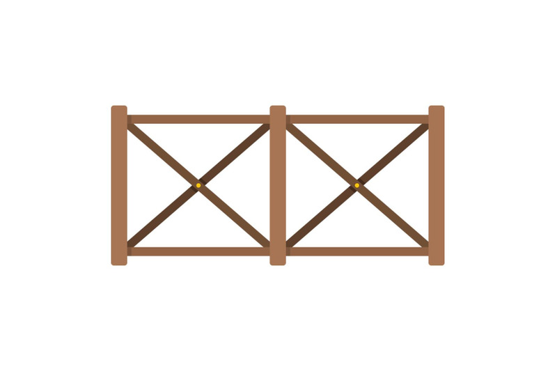 fence-in-town-icon-flat-style